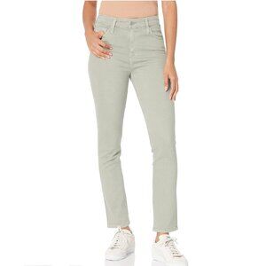 AG Adriano Goldschmied Mari Crop Slim Straight Pastel Green Jeans High Waist